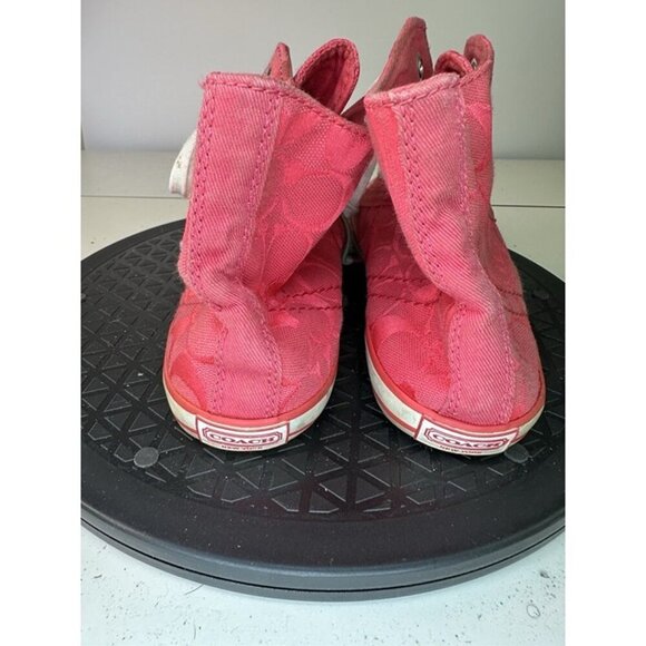 Coach High-top Sneaker Womens Pink Maisie Sz 6B - Picture 4 of 12